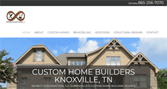 Desktop Screenshot of infinityconstructiontn.com